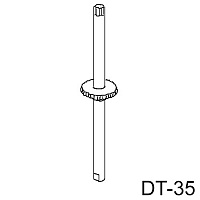 DT-35 Вал с шестеренкой
